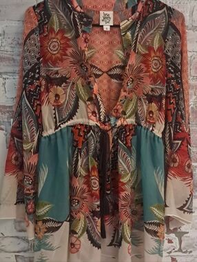IVY JANE TUNIC STYLE BLOUSE SIZE SMALL